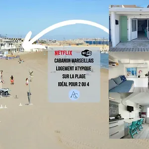  Appartement Le Vrai Cabanon De La Plage Clim-wifi-netflix